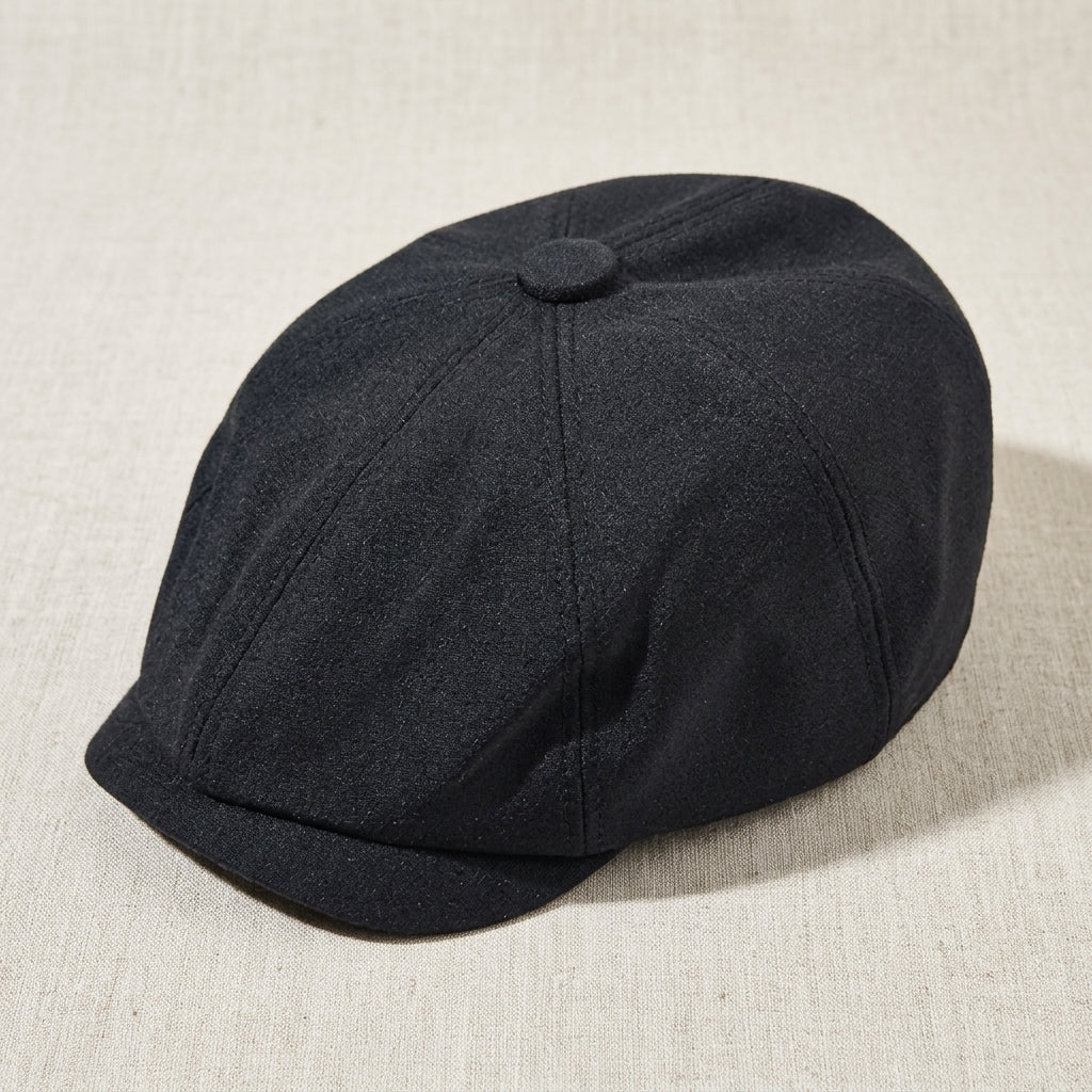 Classic Black Beret Hat | French Style Wool Blend Beret | Unisex Vintage Artist Cap | Soft Warm Winter Fashion Hat | Timeless Casual Accessory