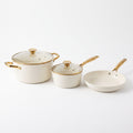 Multi-Piece Nontoxic Ceramic Kitchen Cookware Kit