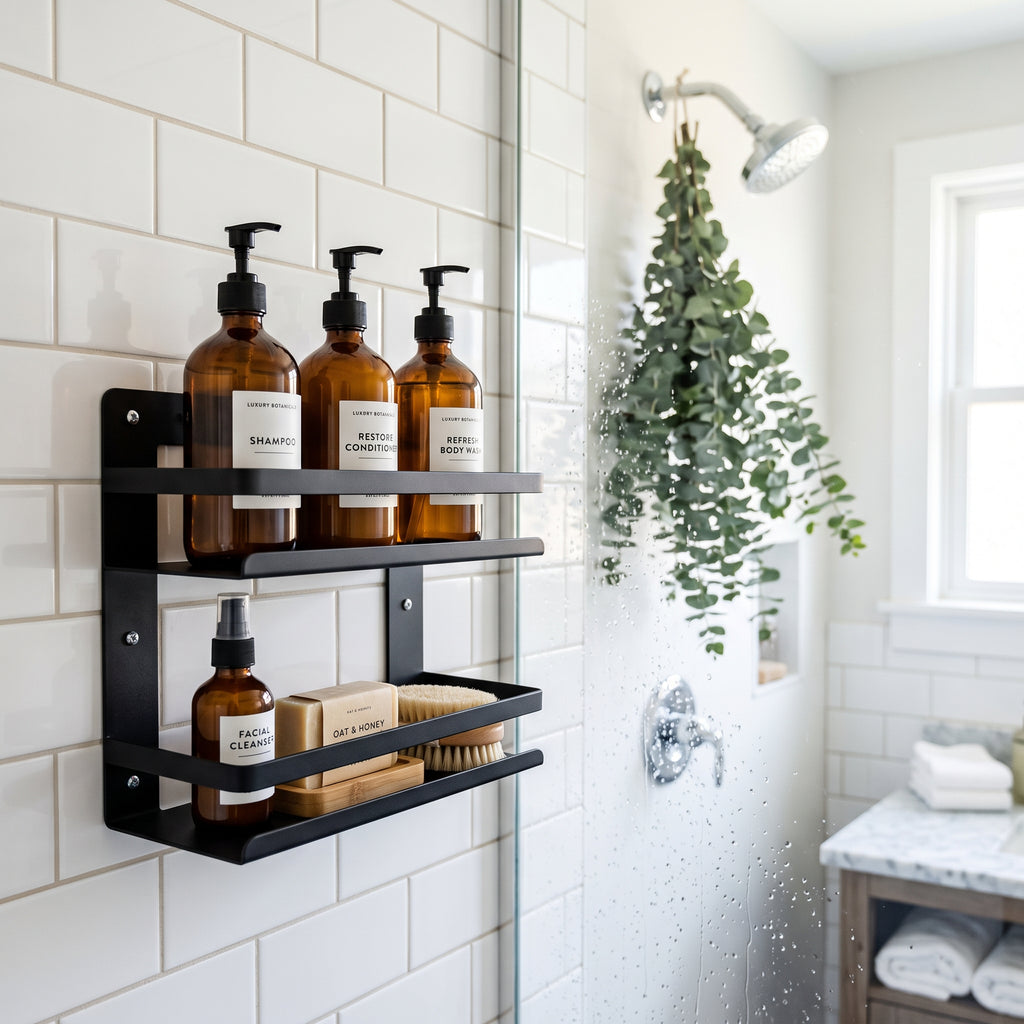 Heavy Duty No Drill Storage Rack for Kitchen & Bathroom